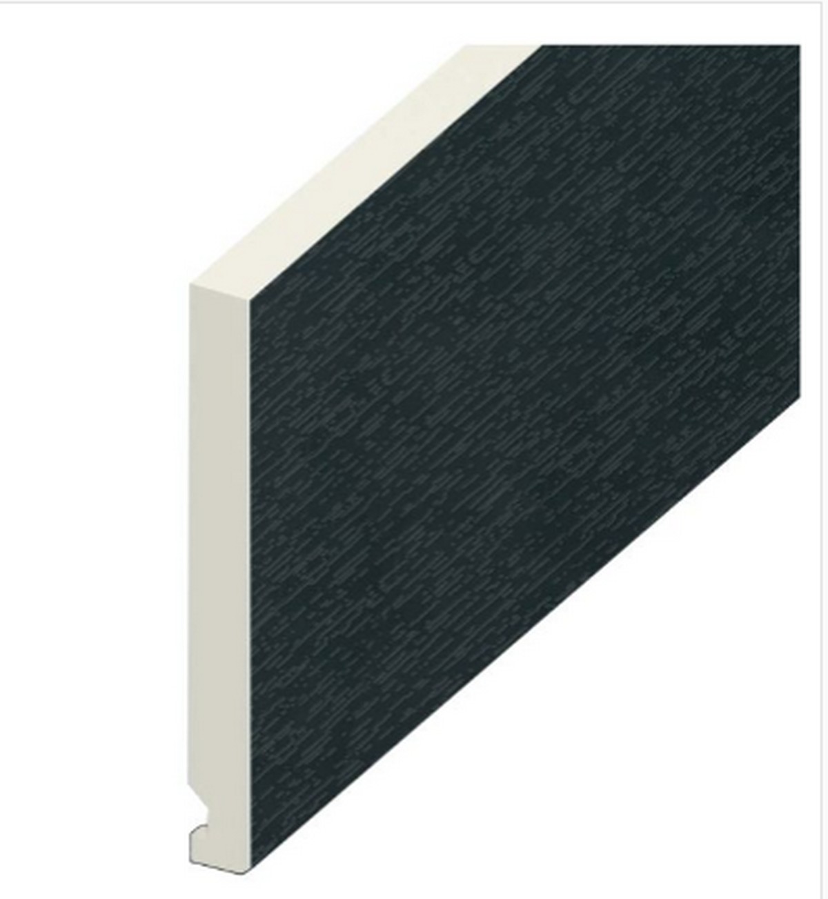 Eurocell Anthracite/Grey Flat Fascia Board - 5Mtr X 250Mm