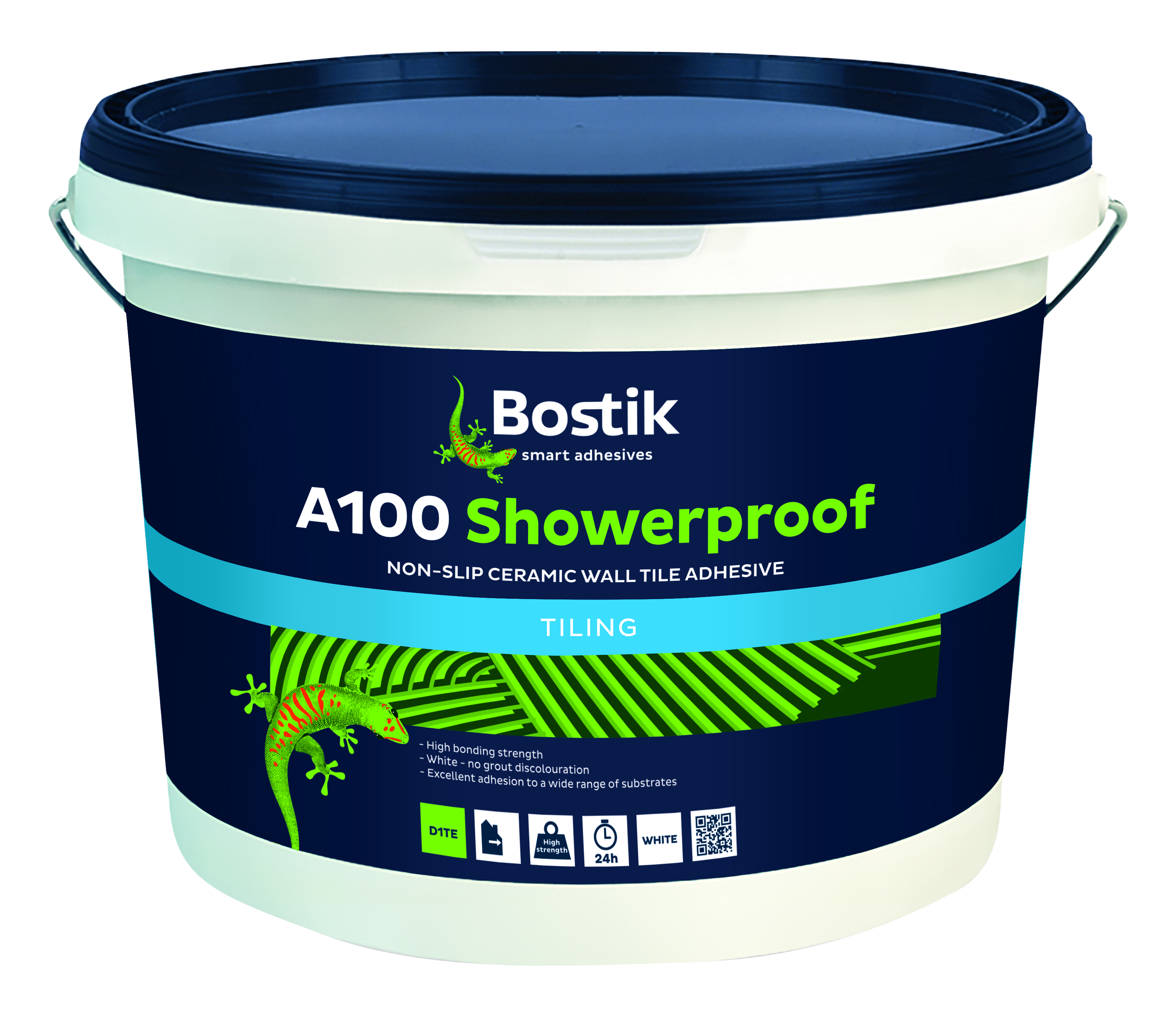 Bostik - A100 Original Showerproof Non Slip Wall Tile Adhesive - 15ltr - White