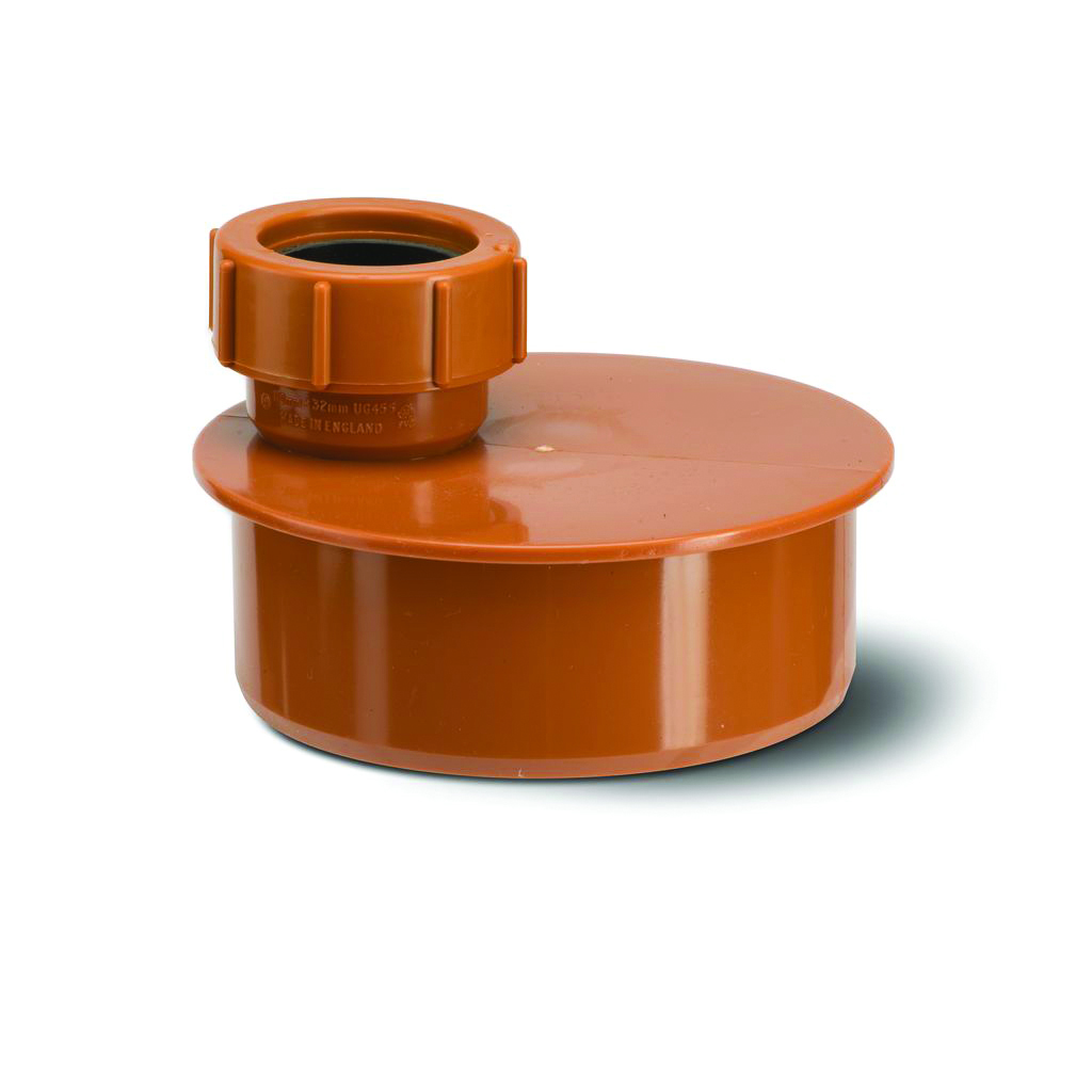 Polypipe 110Mm Socket To 32Mm Single Waste Pipe Adaptor Ug455