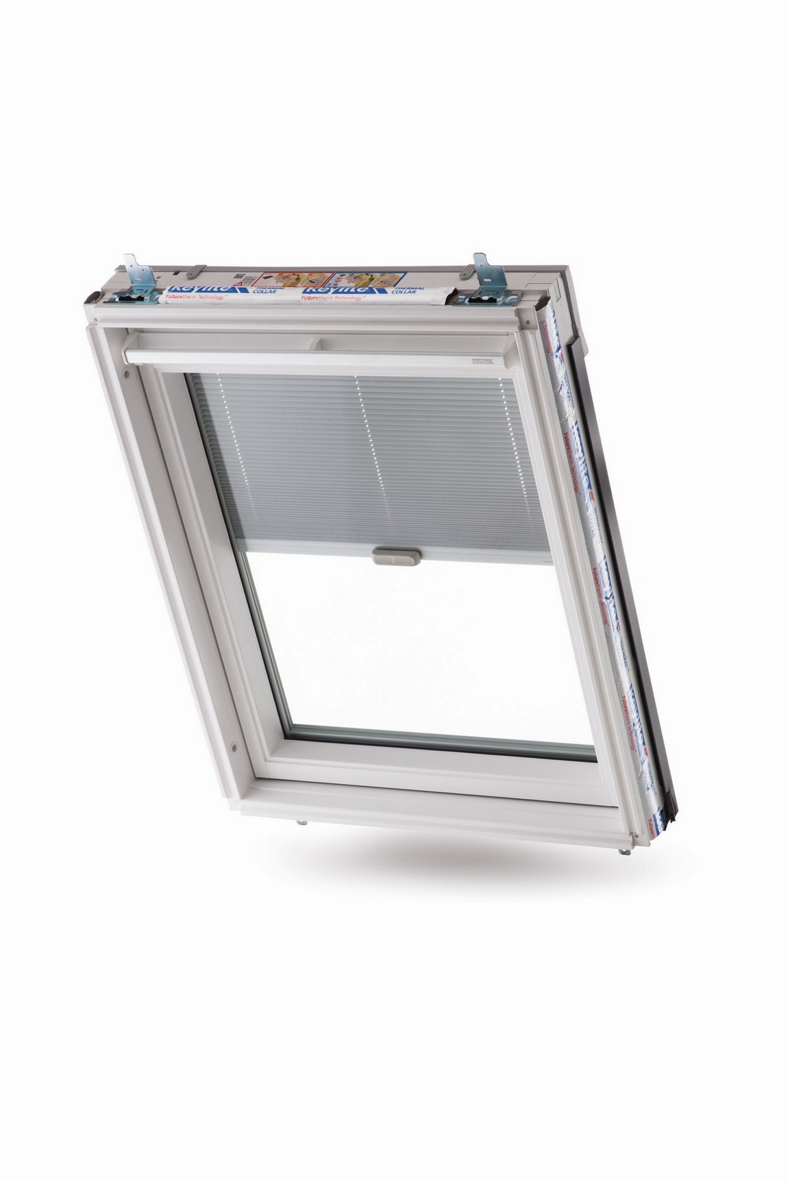 Keylite - Centre Pivot Roof Window - Integral Blind - 550 x 980mm - White