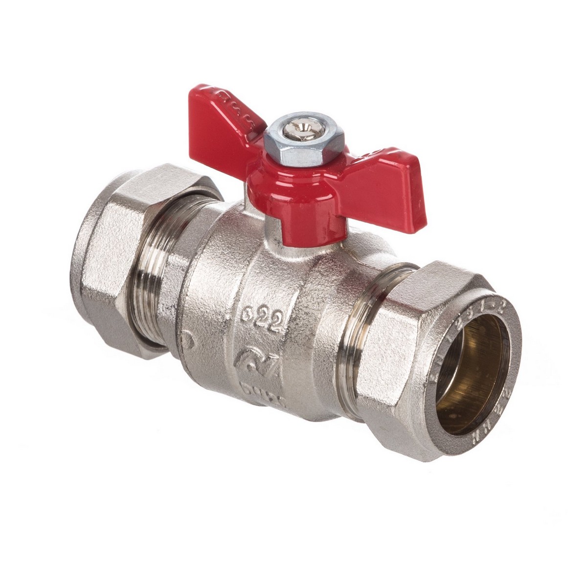 Altecnic Red Ballvalves Butterfly Handle 15Mm
