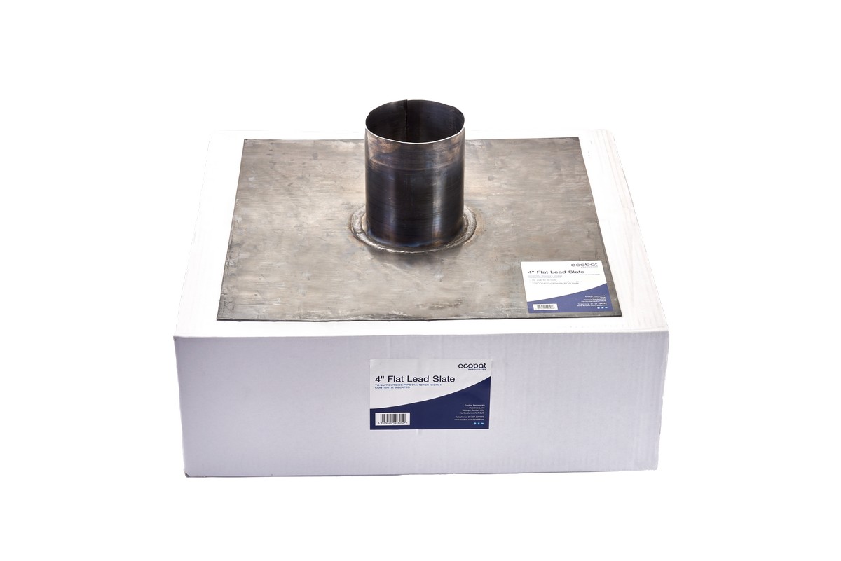 Ecobat Calder Lead Slate Code 4 - 450 X 450Mm - 4Inch - 90Deg