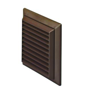 Domus Brown 100Mm Louvred Grille Wall Outlets