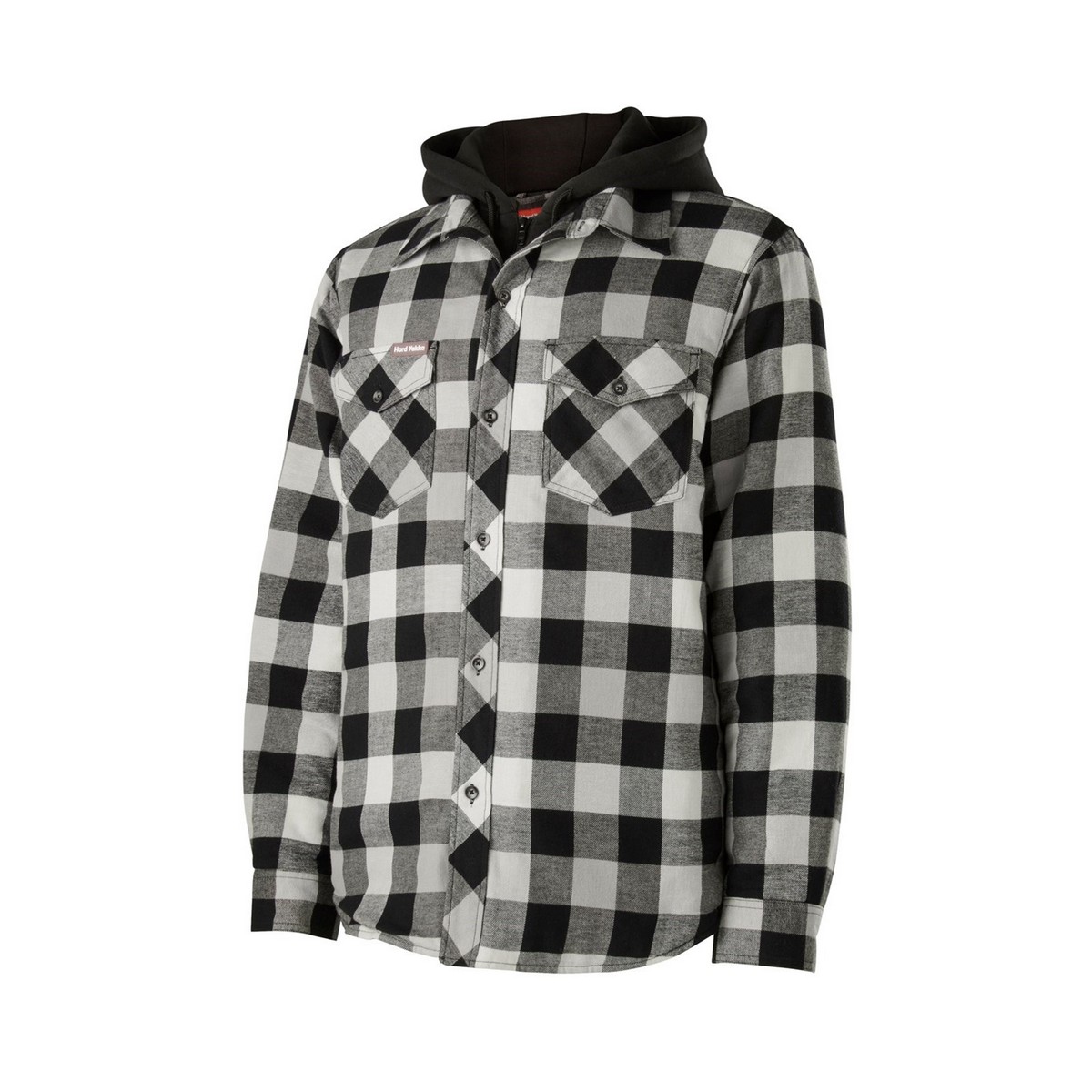 Hard Yakka Grey Quilted Flannel Shacket - Xxxxl