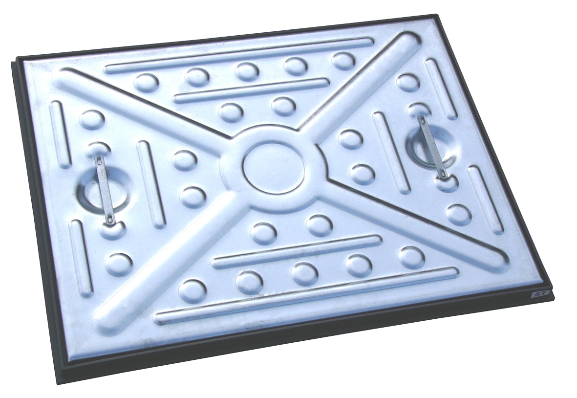 Ej Light 5Tn Galvanised Manhole Cover - 600 X 450Mm