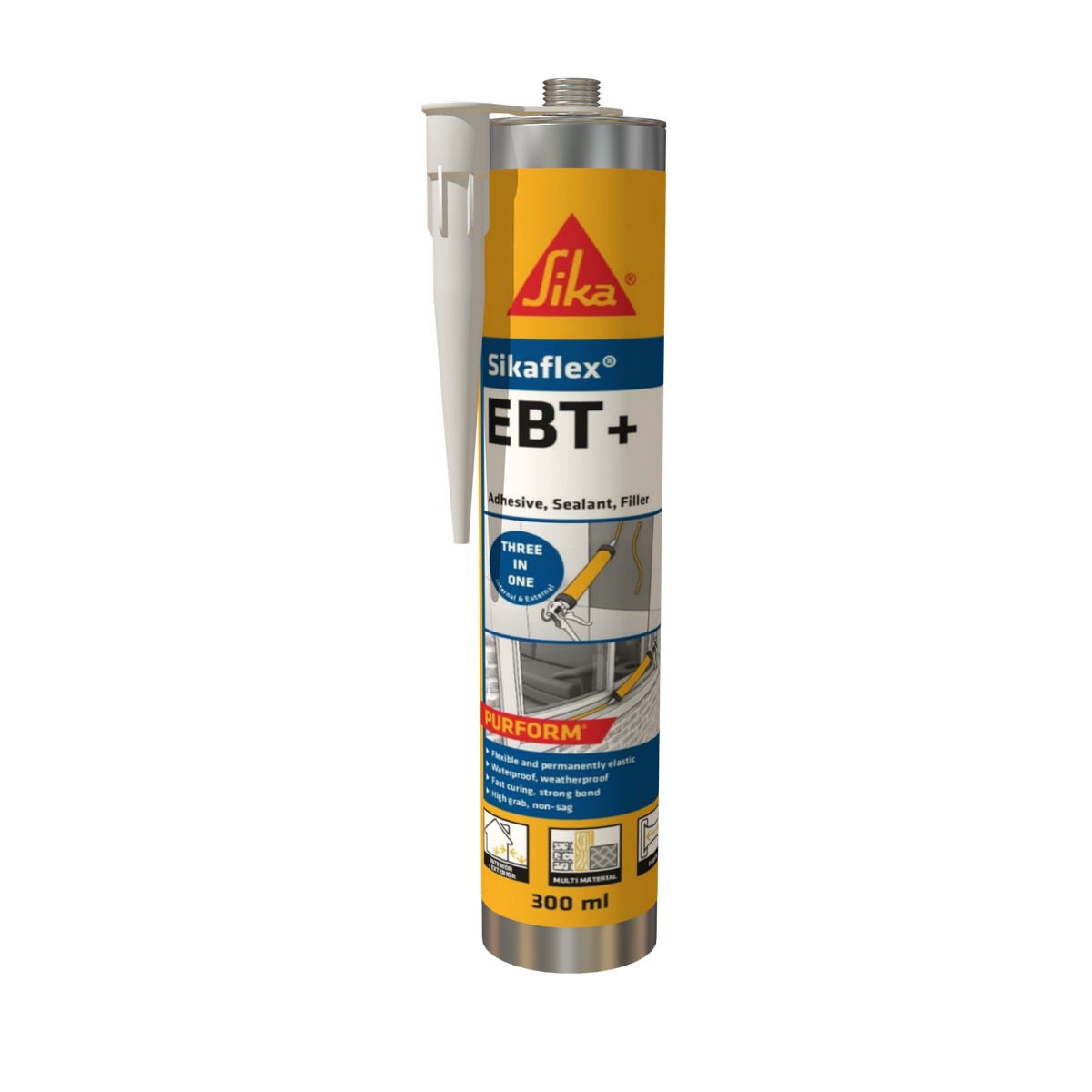 Sika Sikaflex Ebt+ Adhesive & Sealant 300Ml Clear