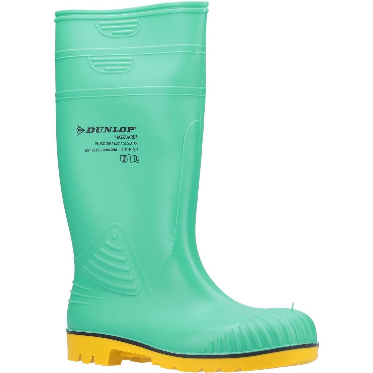 Photos - Safety Equipment Dunlop Acifort HazGuard Safety Wellington Boots - Green - Size 11 30875-52703-11