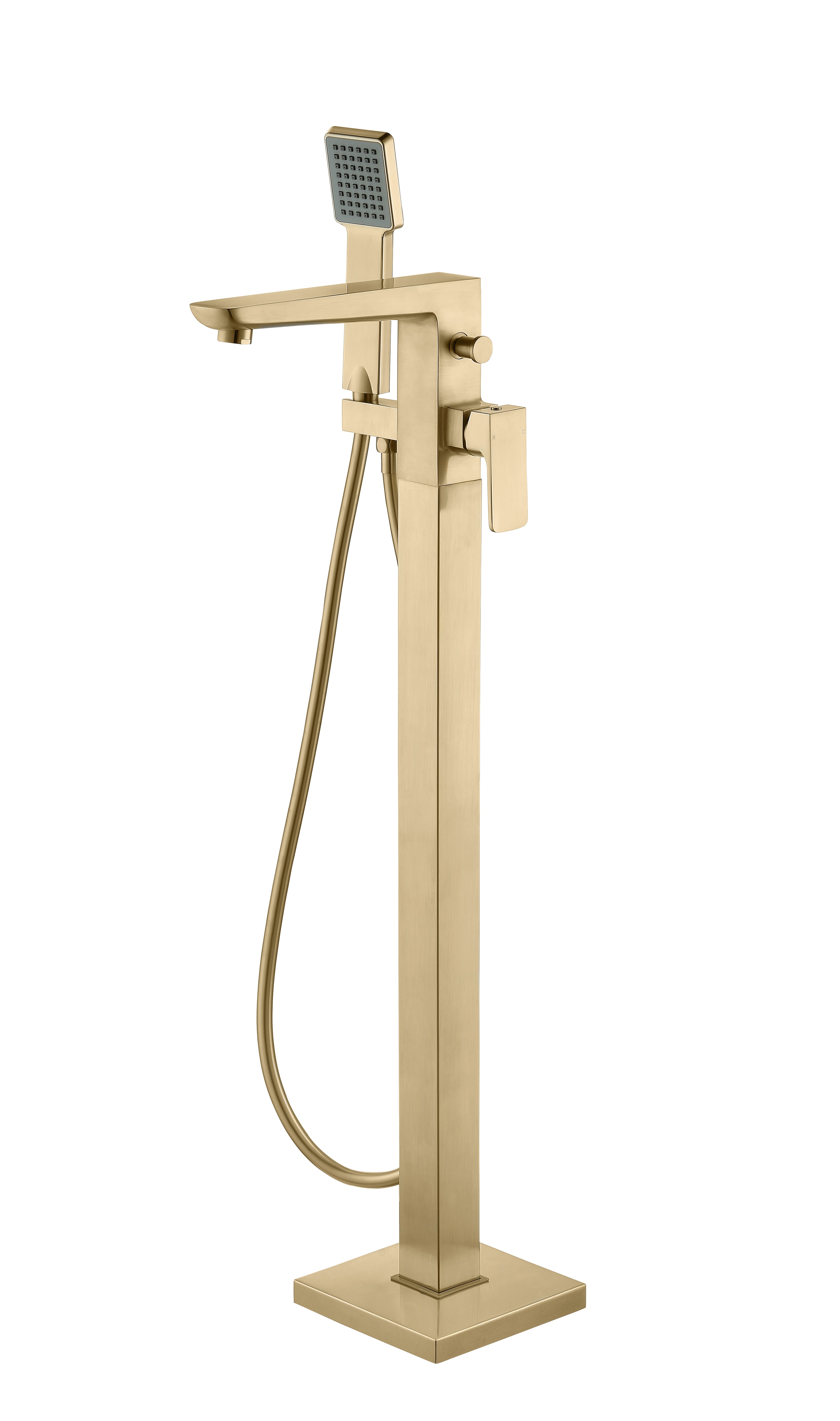 Photos - Inventory Storage & Arrangement Bradfords Harbour Floor Standing Bath/Shower Mixer - Brushed Brass DITB2280