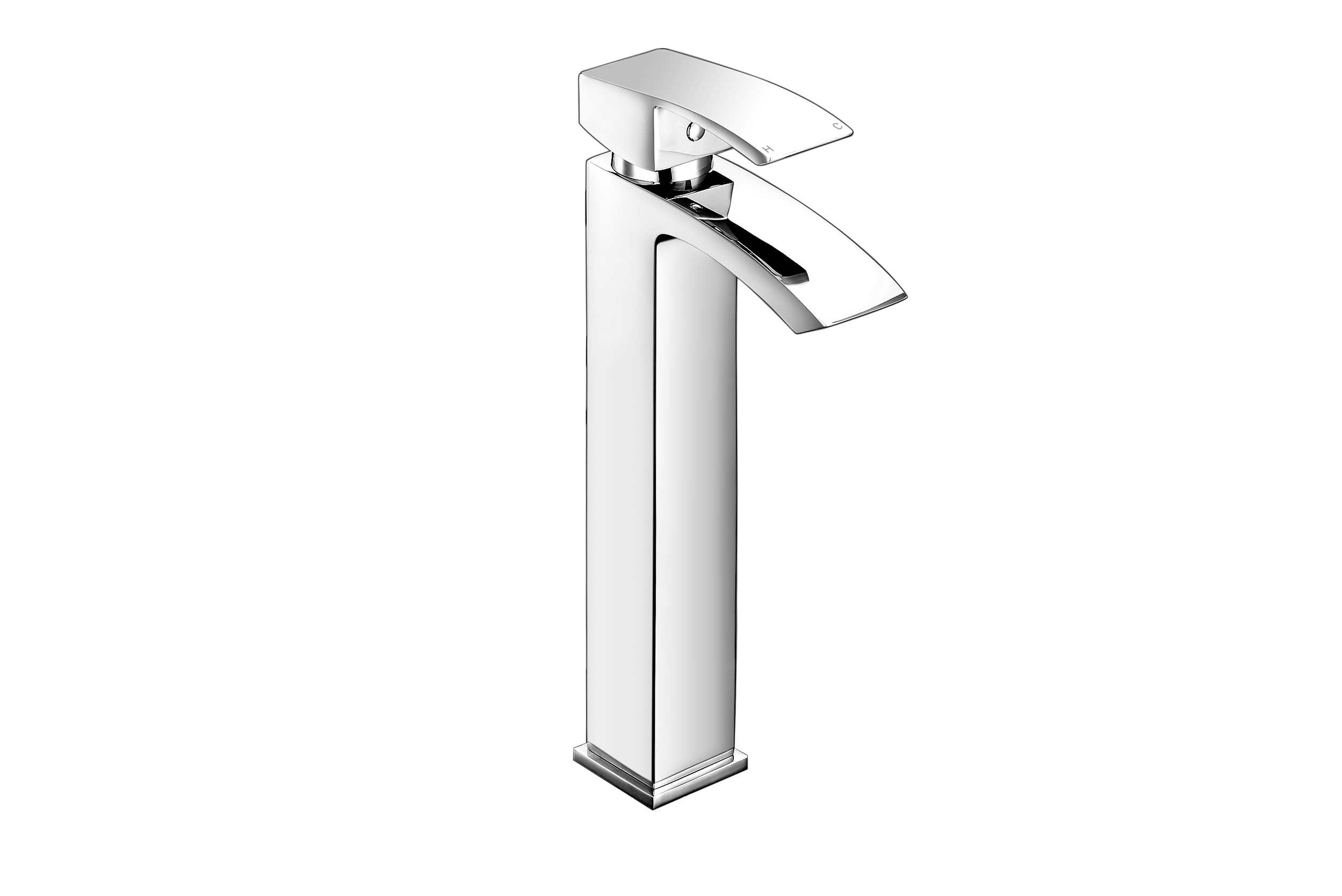 Wells Tall Basin Mixer - Deck Mounted - Chrome - 0.5 Bar