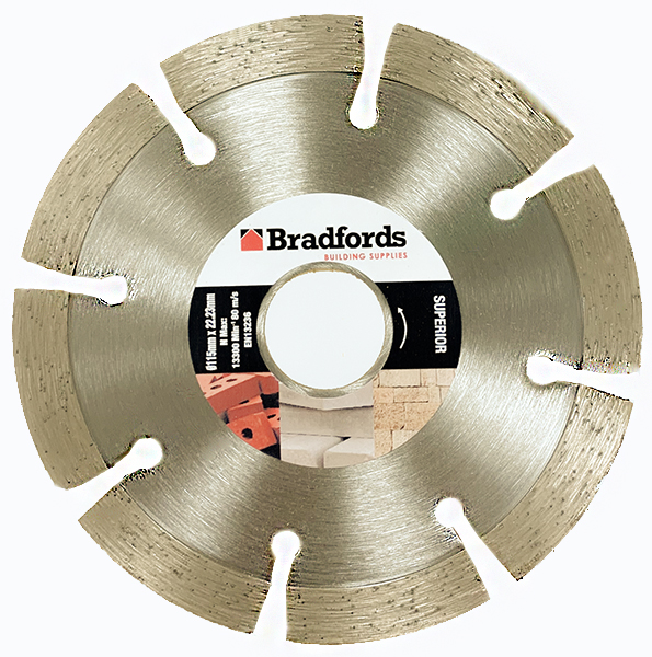 Marcrist Bradfords Superior Segmented Diamond Blade 115Mm X 22.23Mm