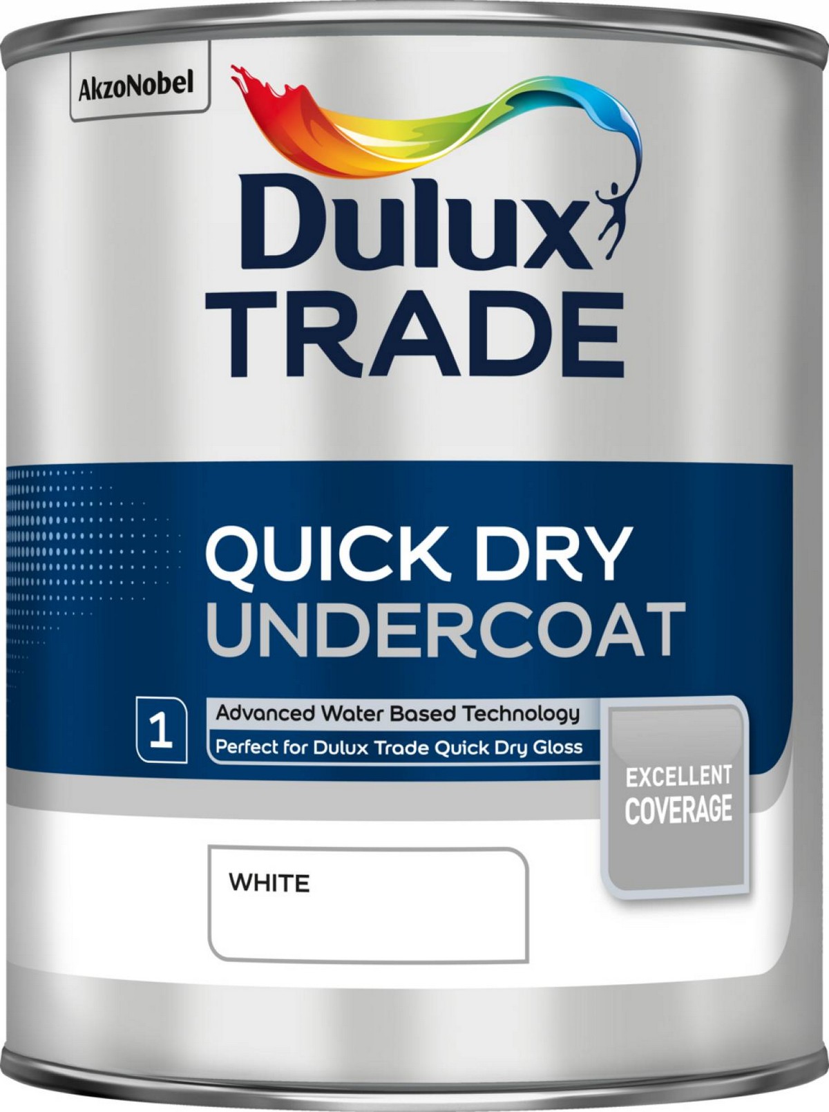 Dulux Trade White Quick Dry Undercoat - 1Ltr