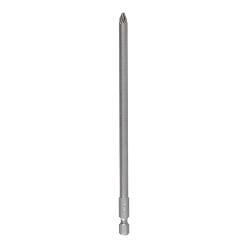 Timco Silver Pozi S2 Driver Bit No.2 X 150Mm Self Colour