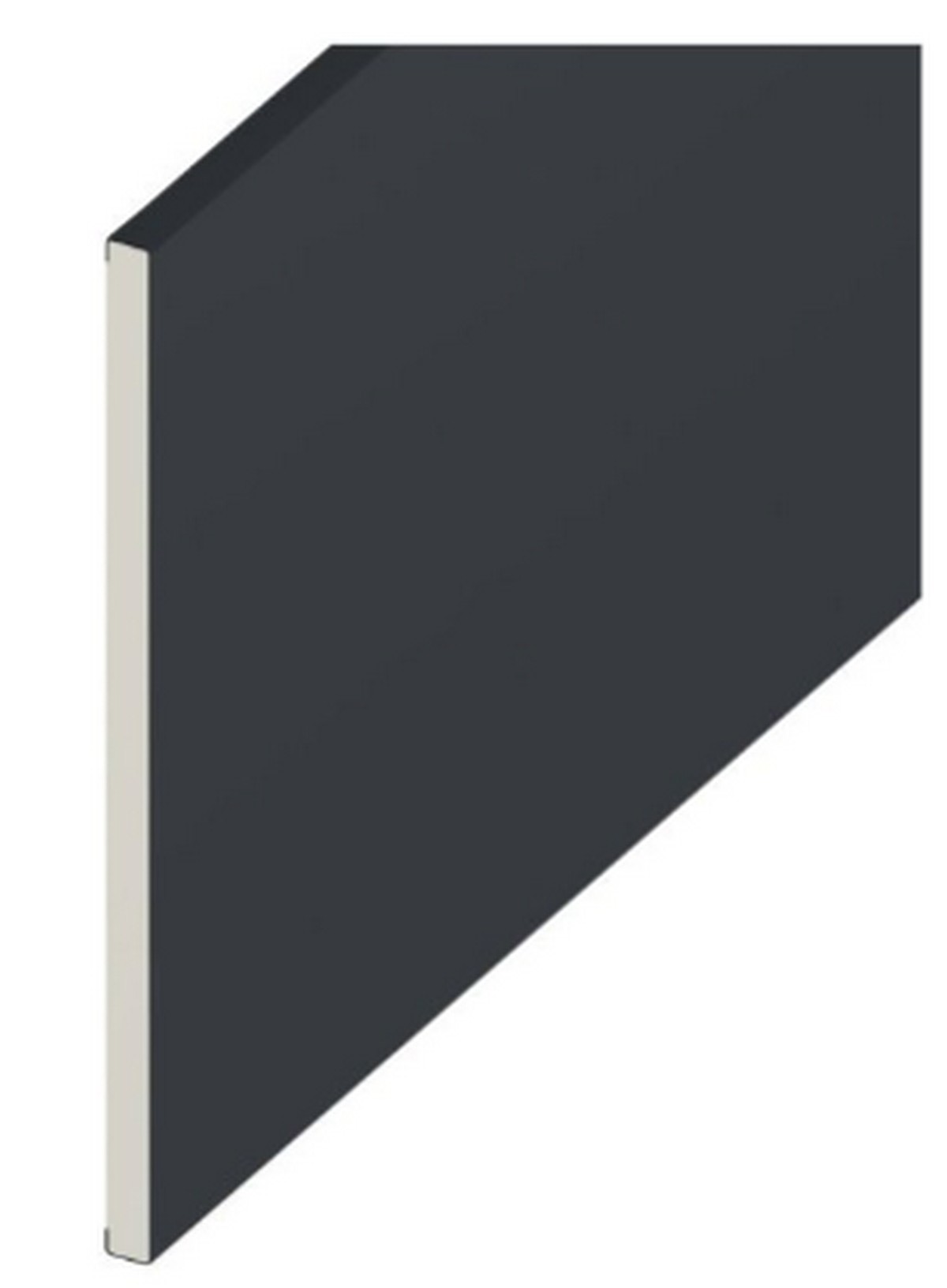 Eurocell Anthracite/Grey Smooth Utility Board - 5Mtr X 150Mm