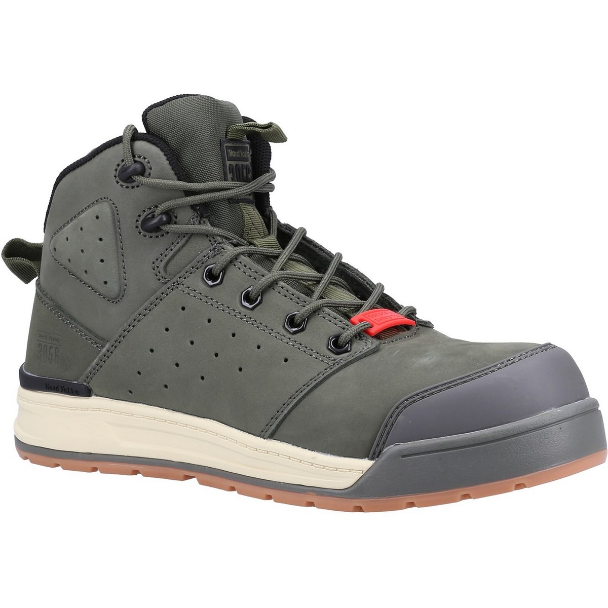 Hard Yakka - 3056 Lace Zip Safety Boot - Size 13 - Olive