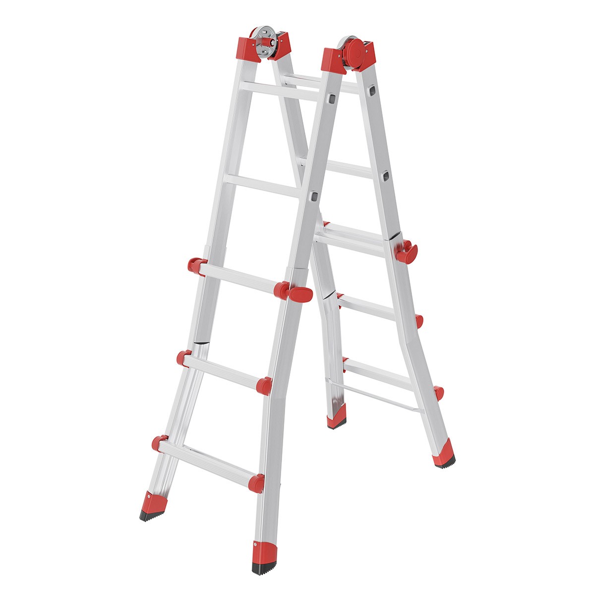 Hailo M80 Aluminium Multi-Purpose Ladder - 4X3 Rungs