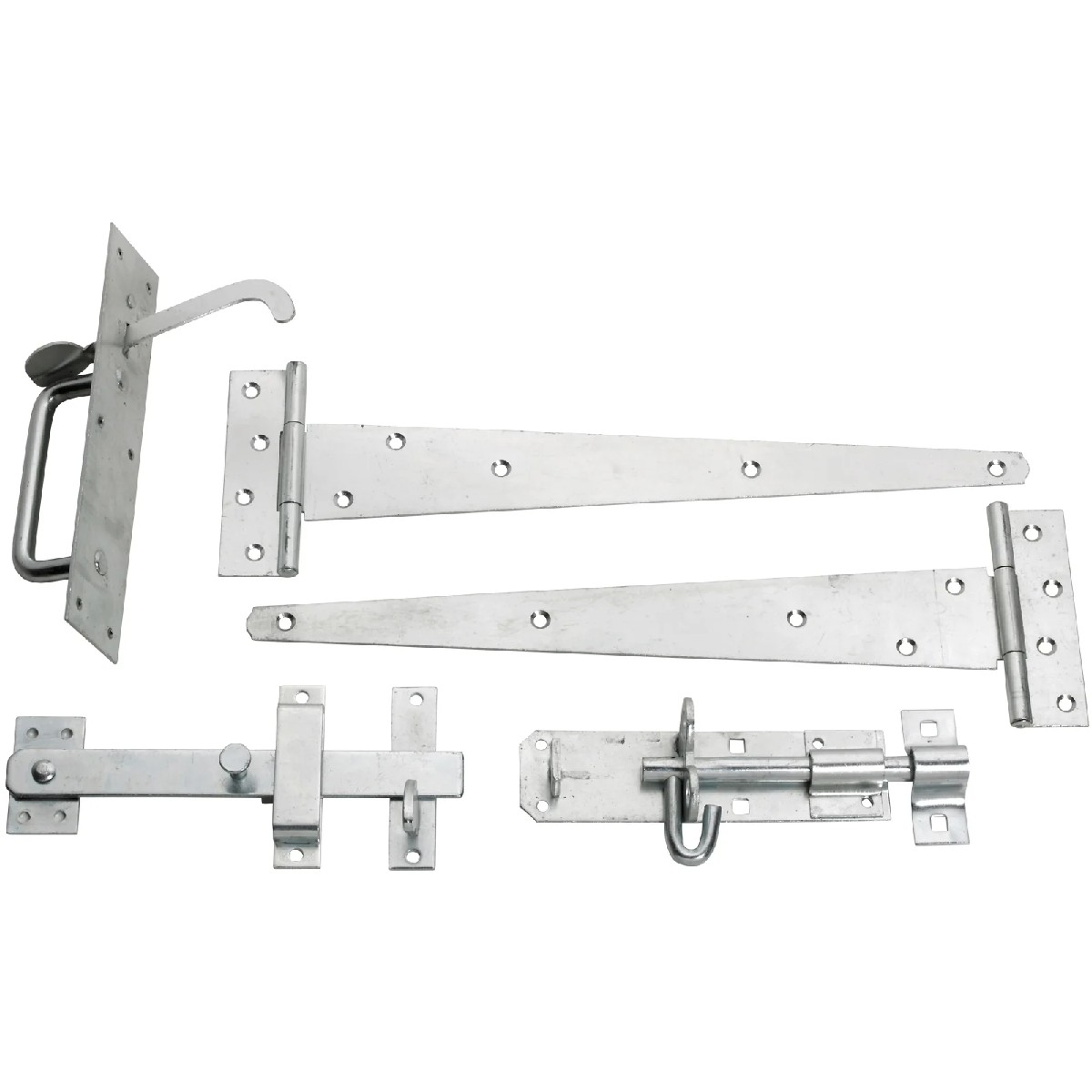 Perry Gatepack C 450Mm (18") - Medium Tee Hinges 450Mm, Medium Brenton Padbolt 150Mm & Medium Suffolk Latch