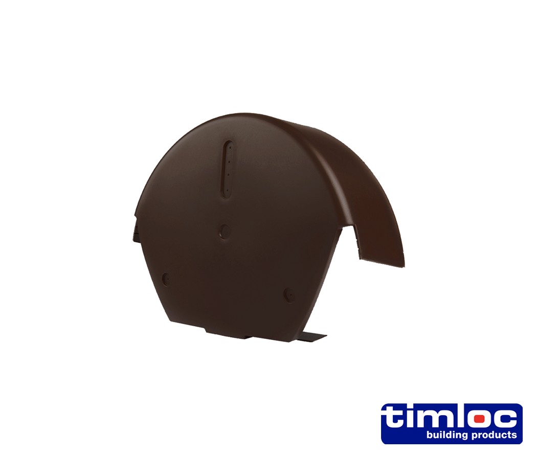 Timloc - Universal Half Round Ridge Cap - Brown