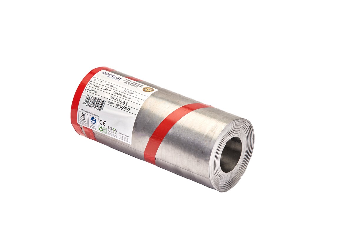 Ecobat Calder Milled Lead Flashing - Code 5 - 183Kg Roll - 1200Mm X 6M