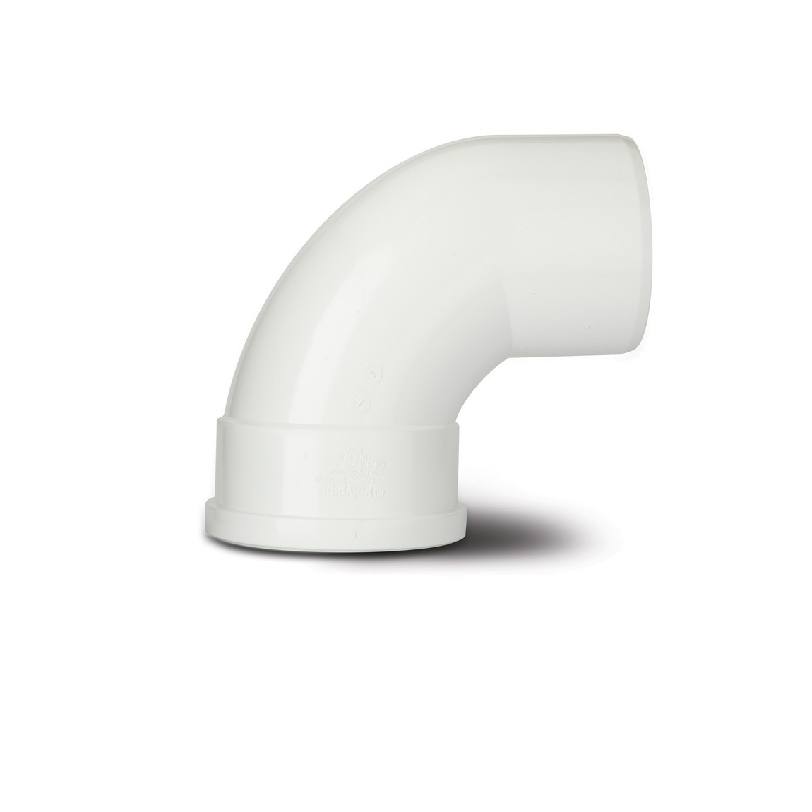 Polypipe White 110Mm Soil 92.5Deg Bend Single Socket Sb409w