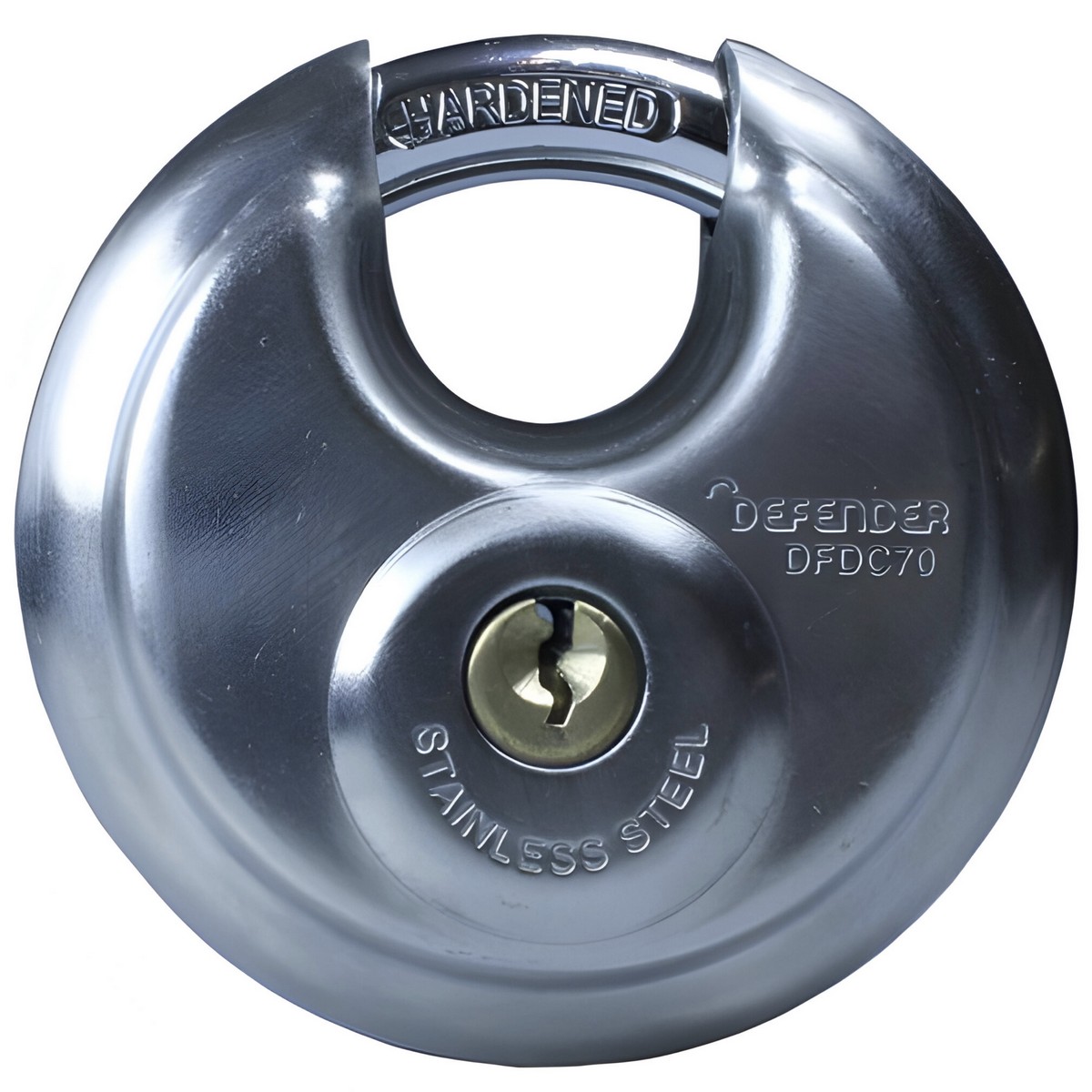Squire Defender Discus Padlock 70Mm With Hardened Steel Shackle