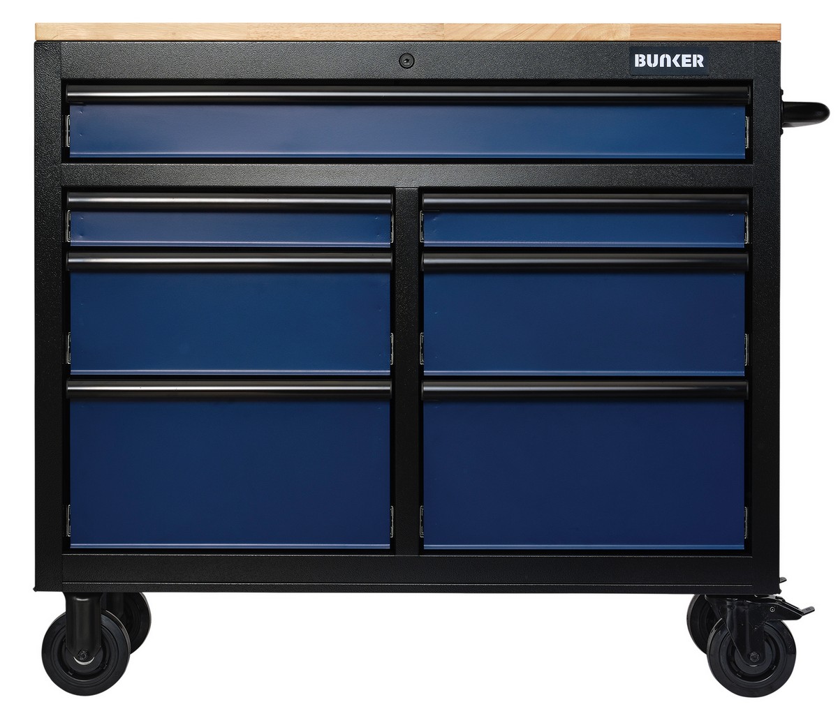 Bunker Blue Bunker® Workbench Roller Tool Cabinet - 7 Drawer, 41",