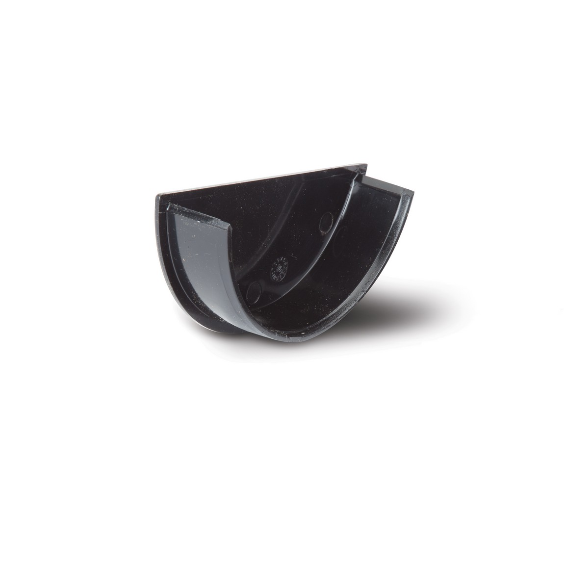 Polypipe Black 112Mm Half Round Internal Stop End - Rr108b